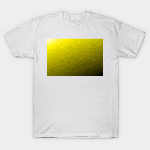 Yellow gold ombre gradient geometric mesh pattern T-Shirt by PLdesign